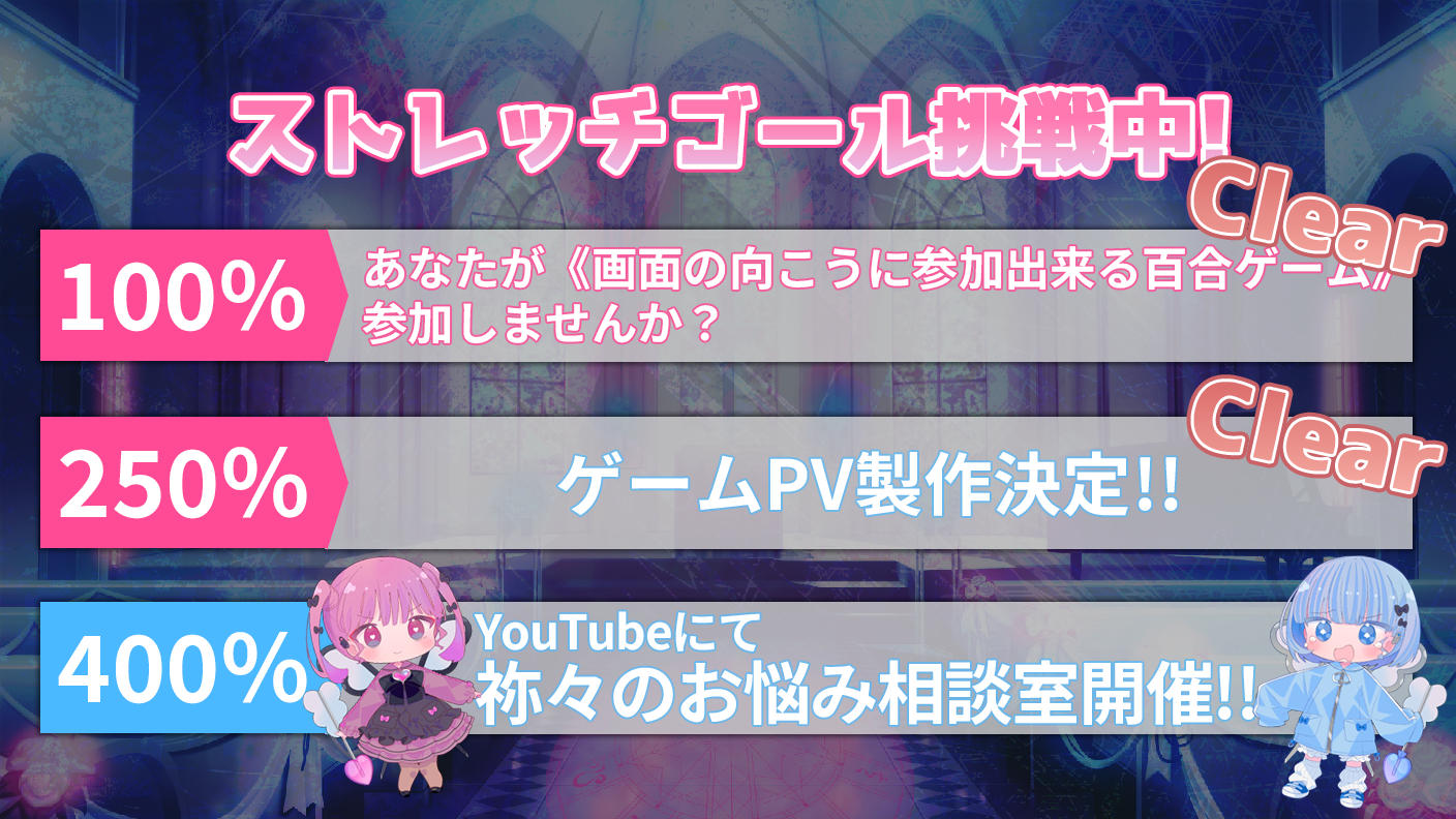 クラウドファンディングプロジェクト：『私たちフェイクマリッジ？』あなたが《画面の向こうに参加出来る百合ゲーム》参加しませんか？