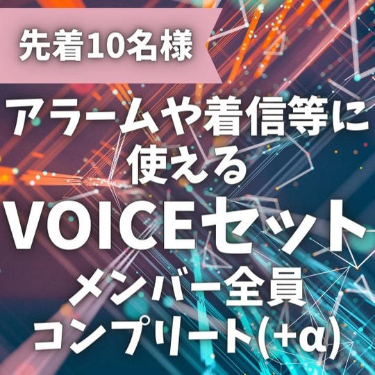 【先着10名】VOICEセットコンプリート+α