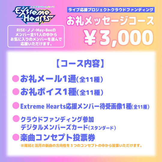 お礼メッセージコース