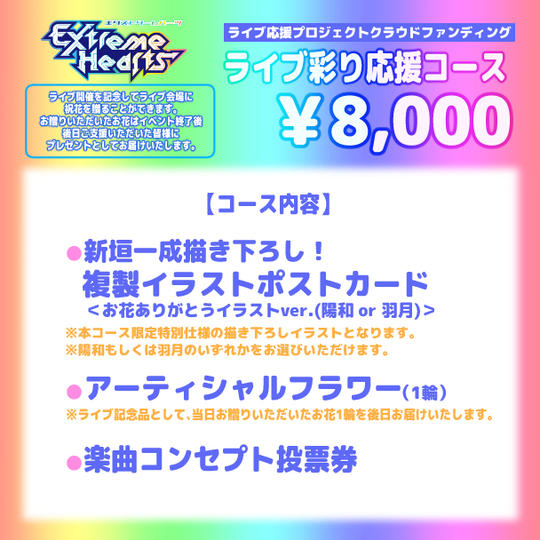 ライブ彩り応援コース