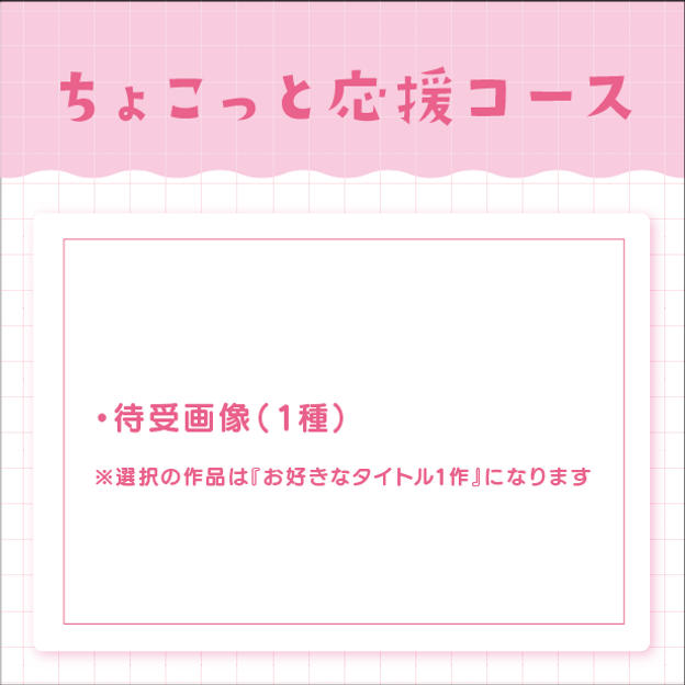 ちょこっと応援コース