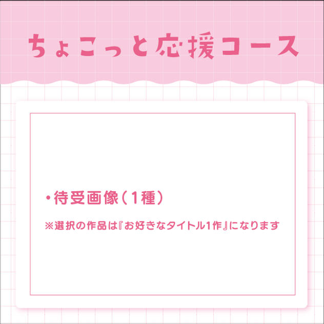 ちょこっと応援コース