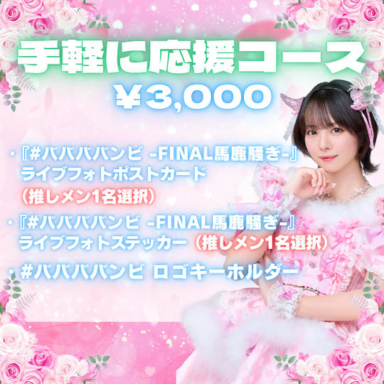 手軽に応援コース（¥3,000）