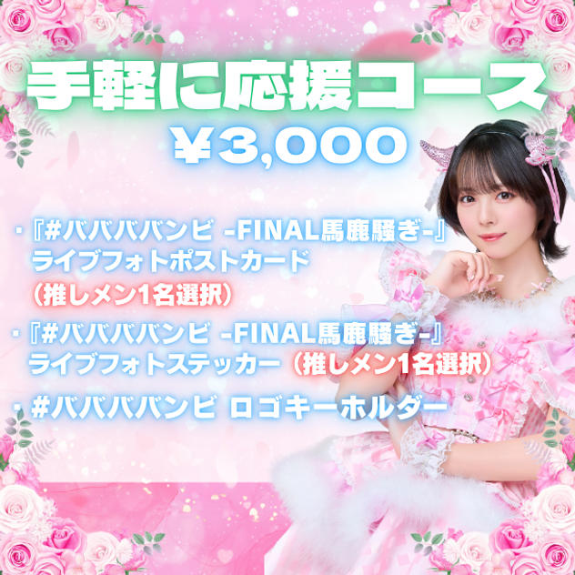 手軽に応援コース（¥3,000）