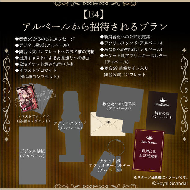 E4：アルベールから招待されるプラン