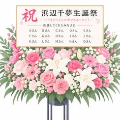 スタンドフラワー名前掲載