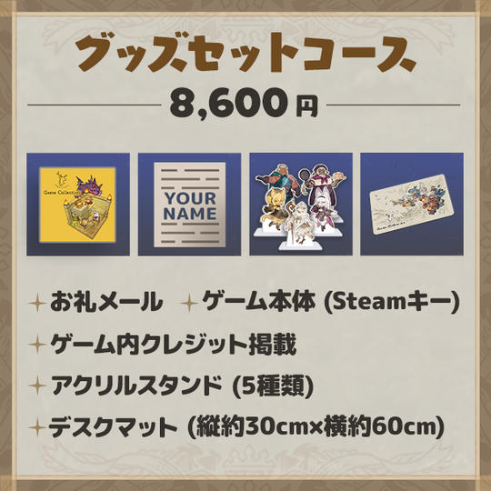 グッズセットコース