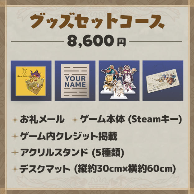 グッズセットコース